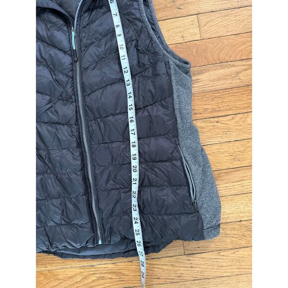 Tangerine Gray Quilted Puffer Vest L Warm Lightweight Zip Up - Picture 5 of 5